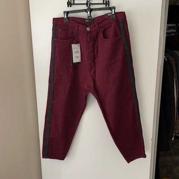 Zara Man 34X30 loose fit crop jeans / NEW - Picture 1 of 3